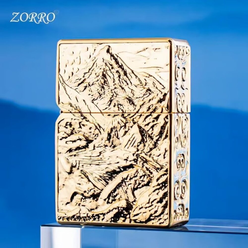 Zorro New Creative 3D Embossed Armor Unique Metal Lighters New